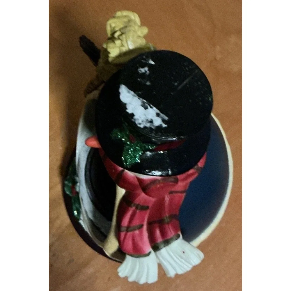 A Lightahead Musical Snowman with a Moving Train and LED lights, Works, No Light
